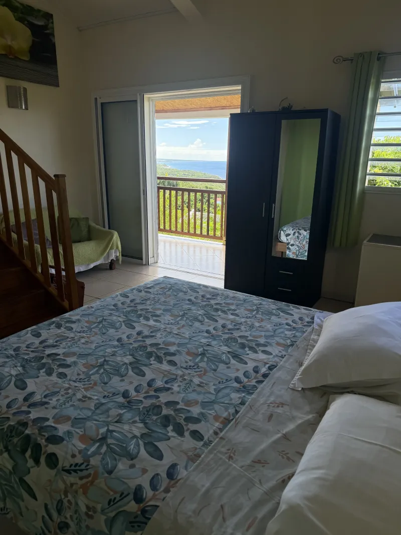 Chambre vue mer panoramique Villa Bigaradier Sainte-Rose Réunion