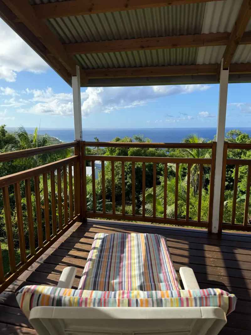 Terrasse vue mer panoramique Villa Bigaradier Sainte-Rose Réunion